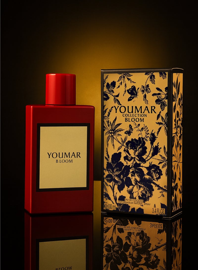 يومار عطر فاخر للنساء | مجموعة يومار بلوم ١٠٠ مل | كولونيا أنيقة برائحة الزهور البيضاء، ومسك الروم، والمسك الأخضر | عطر يدوم طويلاً - Image 2