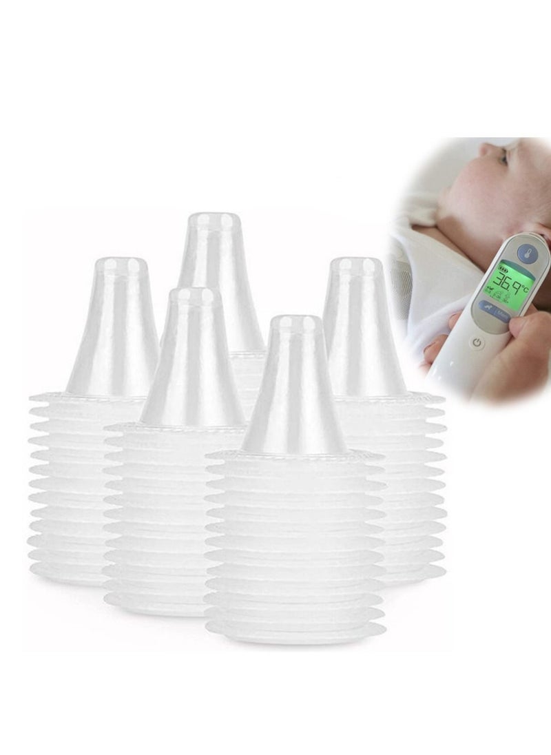 KASTWAVE Ear Thermometer Probe Cover Refill Cap Replacement Len Filter Protector Disposable BPA/ Latex Free Clear for All Braun ThermoScan Model 100PCS  - Image 1
