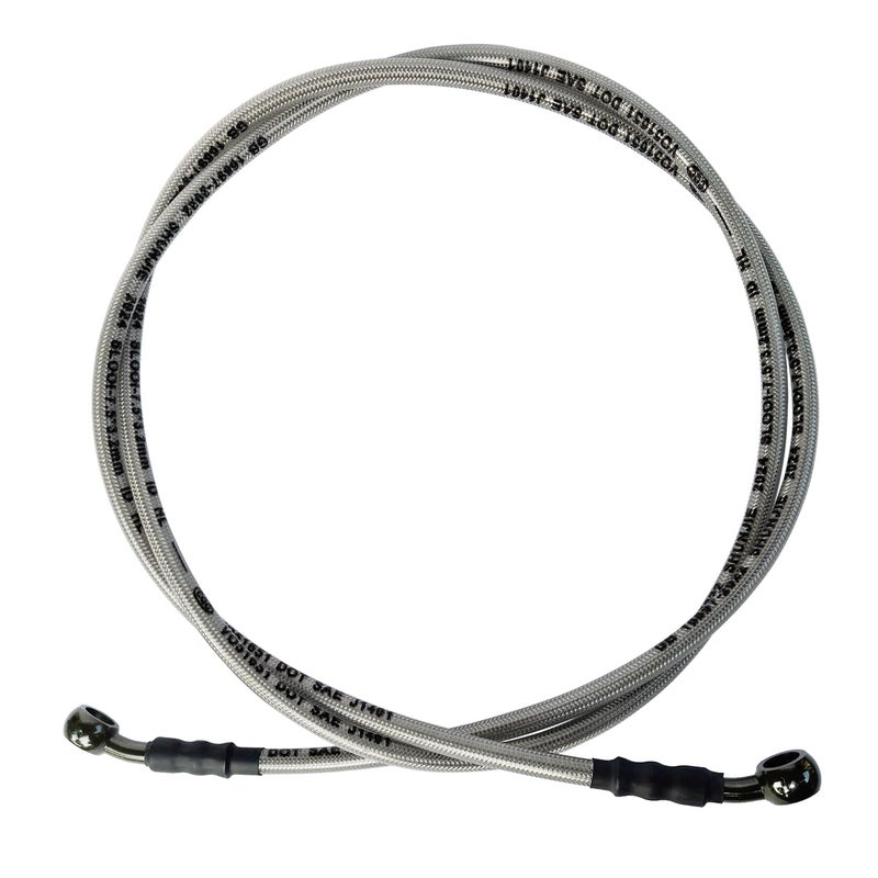 Vanlison Braided Hydraulic Brake Hose Line Brake Cable Universal Brake Lines Compatible with Dirt Bike Softail ATV UTV Go Kart GY6 Scooter 10mm Banjo Ends M10 31.5" / 80cm - Image 1