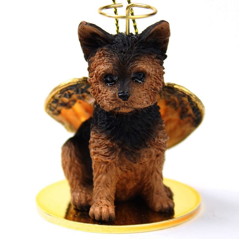 Conversation Concept YORKSHIRE TERRIER Dog YORKIE Puppy Cut ANGEL Miniature Resin Christmas Ornament NEW DTA131 by Conversation Concepts - Image 1