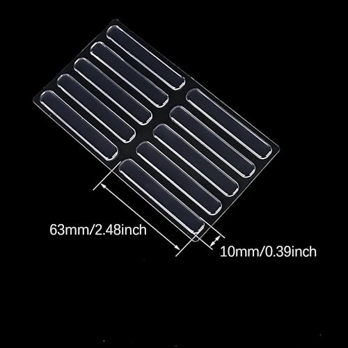 Hian Transparent Silicone Anti-Slip Wall Protectors - Noise-Dampening Bumpers for Cabinet Doors & Furniture, Self-Adhesive Crash Pads for Surface Protection (Pack of 20) - Image 2