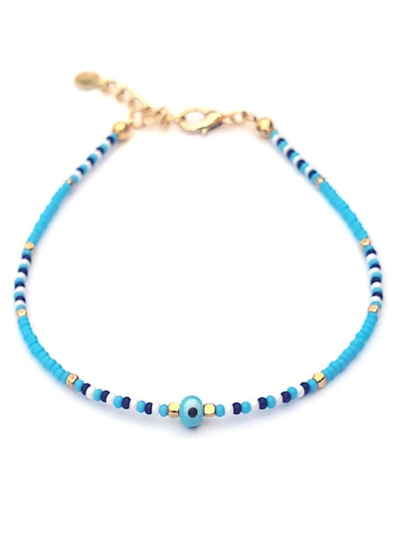 Alwan Long Size Evil Eye Anklet - Image 1