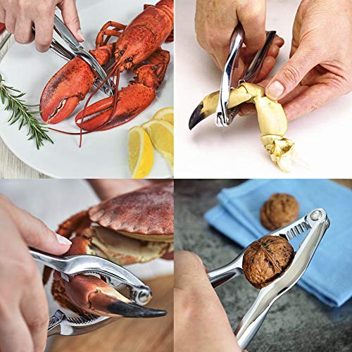 Ajmyonsp Seafood Tools Set 8Pack Crab Legs Crackers Nut Cracker Crab Forks Picking Eating Tool Shellfish Lobster Shell Opener - Image 5