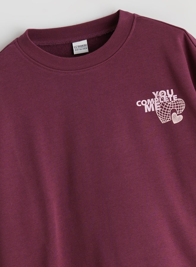 ال سي وايكيكي سويتر بناتي بياقة دائرية - Image 3