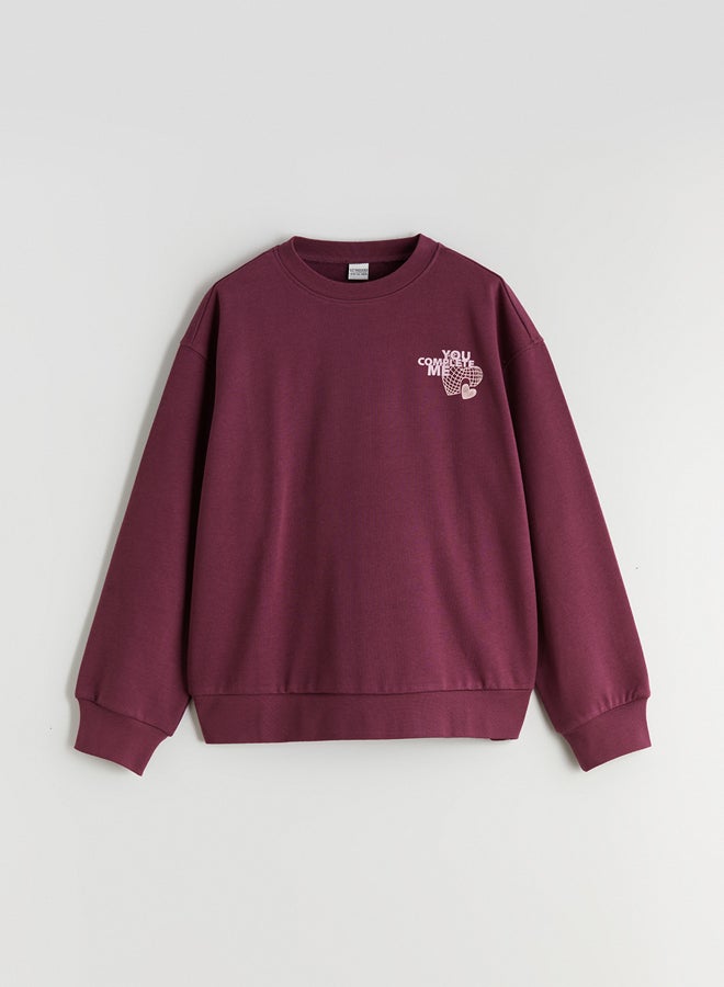 ال سي وايكيكي سويتر بناتي بياقة دائرية - Image 1