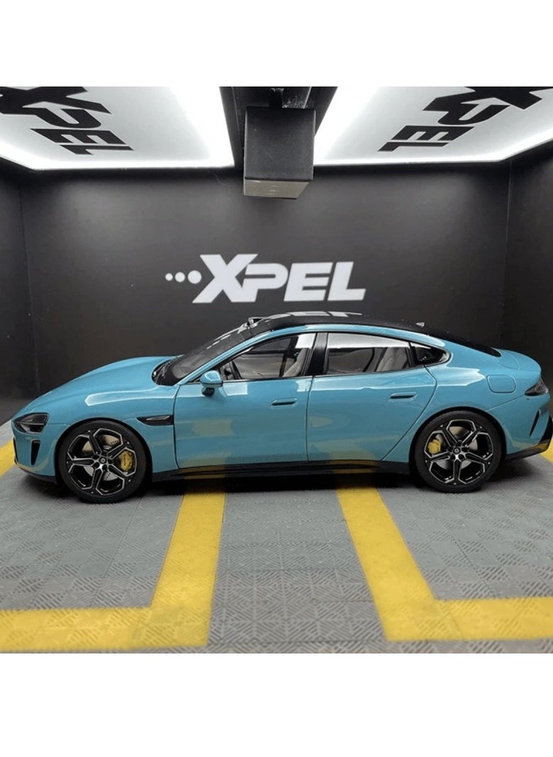 General - 1:24 Xiaomi SU7 alloy car model with audio new energy simulation model car alloy collection ornament - Image 1