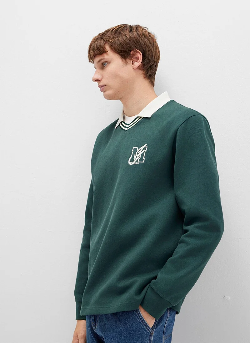MAVI M Logo Crewneck Yeşil Sweatshirt