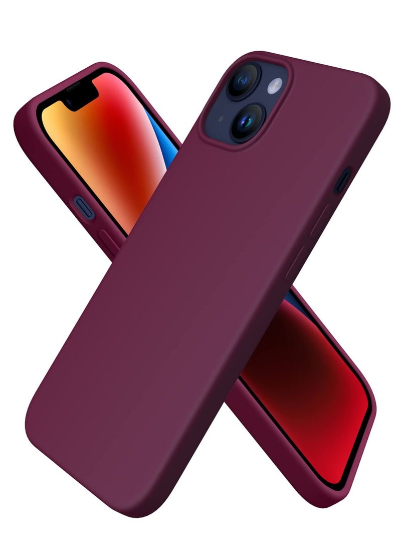 BORTONY - iPhone 14 Plus Silicone Case Military Grade Drop Protection Anti-Scratch Microfiber Lining Ultra Slim Thin Shockproof Protective Cover for iPhone 14 Plus 6.7 inch - Image 1