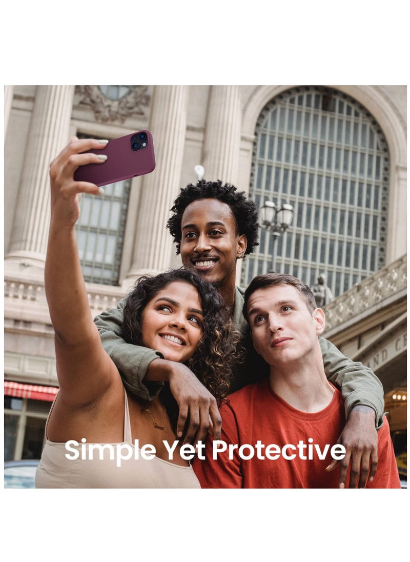 BORTONY - iPhone 14 Plus Silicone Case Military Grade Drop Protection Anti-Scratch Microfiber Lining Ultra Slim Thin Shockproof Protective Cover for iPhone 14 Plus 6.7 inch - Image 1