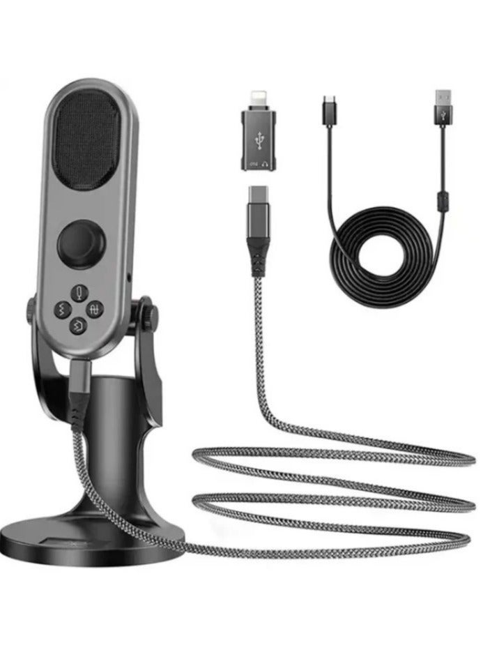 JMARY MC-PW7 USB DESKTOP CARDIOID NOISE REDUCTION MICROPHONE - Image 1