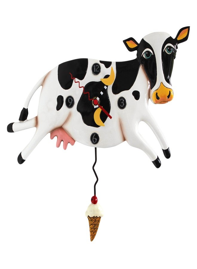 Allen Designs "Bessy Cow" Whimsical Pendulum Wall Clock - Image 1