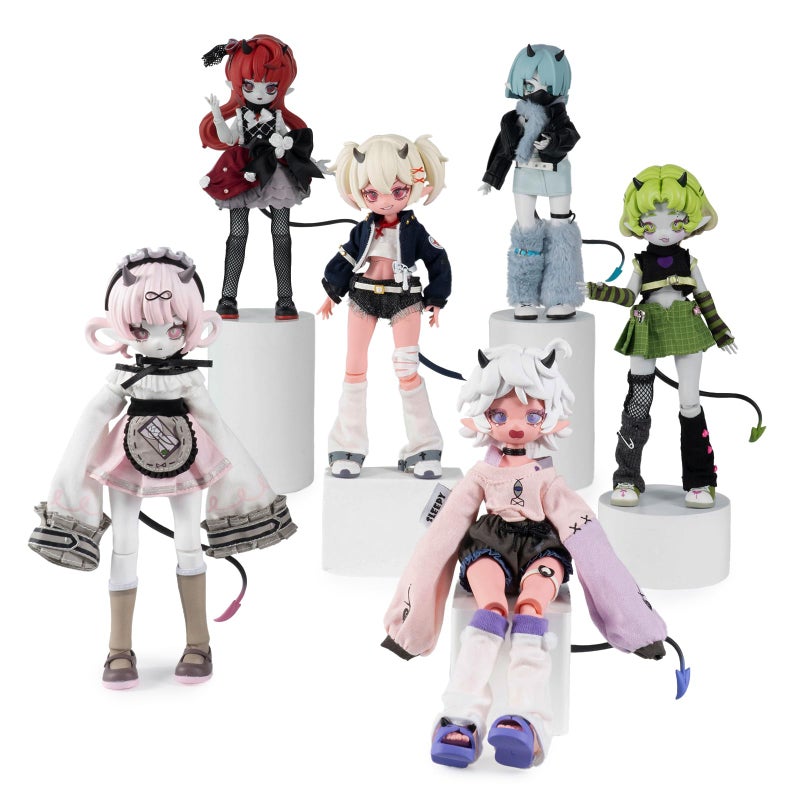 BEEMAI Cooze Devil Horns Series Single Box Contains 1 Figure 18 BJD Blind Box Cute Figures Collectibles Birthday Gift - Image 3