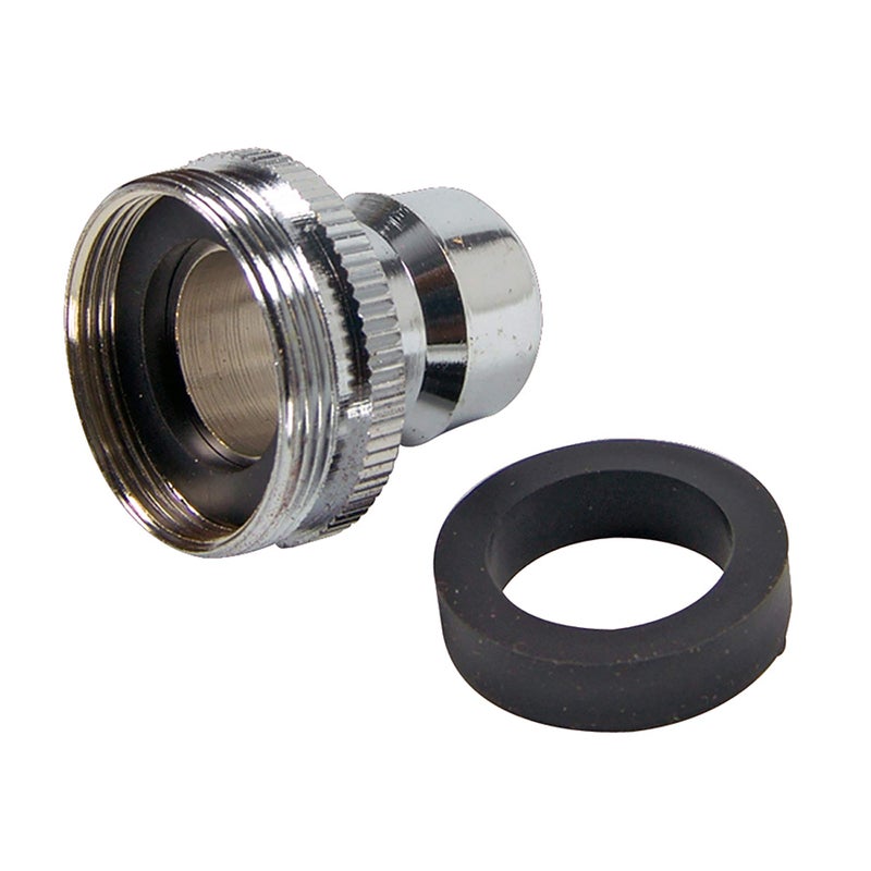 Danco Dishwasher Faucet Adapter Dishwasher Snap Adapter Connection 151627Male or 556427Female Chrome 36108E