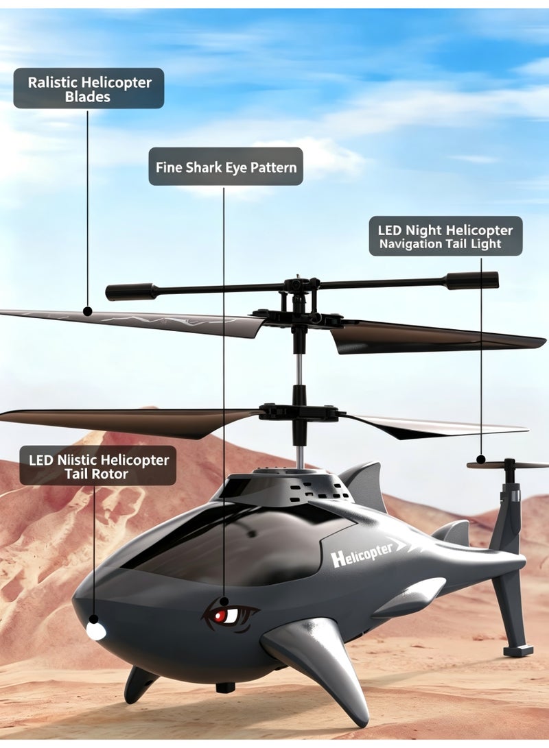 Remote Control Helicopter, Outdoor/ Indoor Flying Helicopter Toys, RC Airplane for Teens Kids with LED Light, Birthday Gift - Image 4