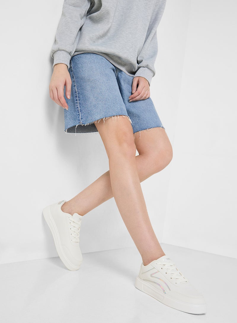Ginger Lace Up Cupsole Sneaker  - Image 5