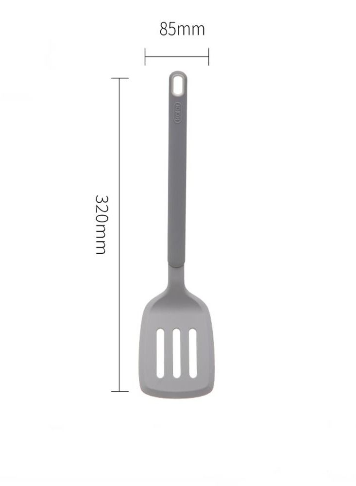 thin lip bevel design Silicone frying spatula  Grey320mm - Image 2