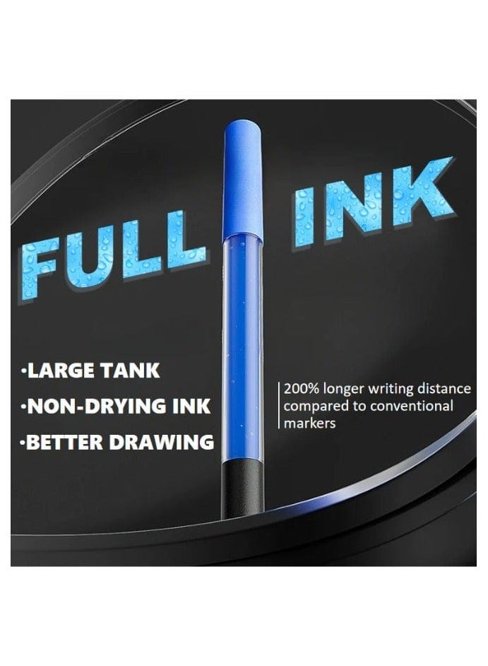 ENMY 36-Color Direct Liquid Acrylic Paint Markers – Premium Paint Pens for Canvas, Fabric, Wood, Glass, Rock, Ceramic & Paper | High-Pigment Smooth Flow with Skin Tones | Water-Based, Long-Lasting, Non-Toxic Quick-Dry Ink | Perfect for Artists, DIY & Crafts - Image 3