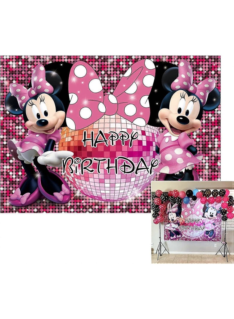 ميني ملصق خلفية ميني، خلفية تصوير مستوحاة من الأفلام، مستلزمات حفلات عيد ميلاد الأطفال، لافتة، زينة حفلات عيد الميلاد، 100*150 سم - Image 2