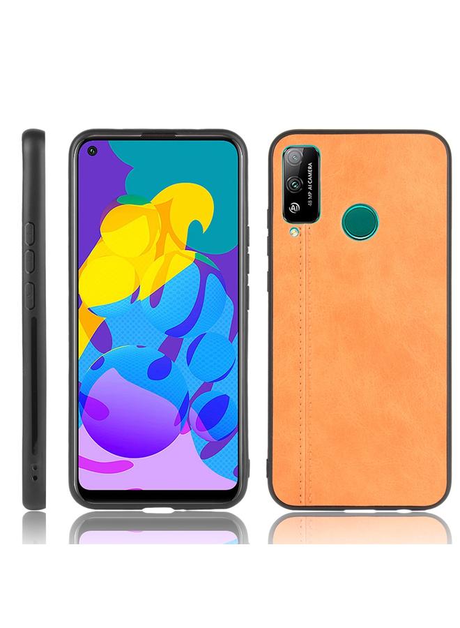 زبون جراب لهاتف Huawei Honor Play 4T مقاوم للصدمات بنمط جلد البقر المخيط من مادة PC + PU + TPU - Image 1
