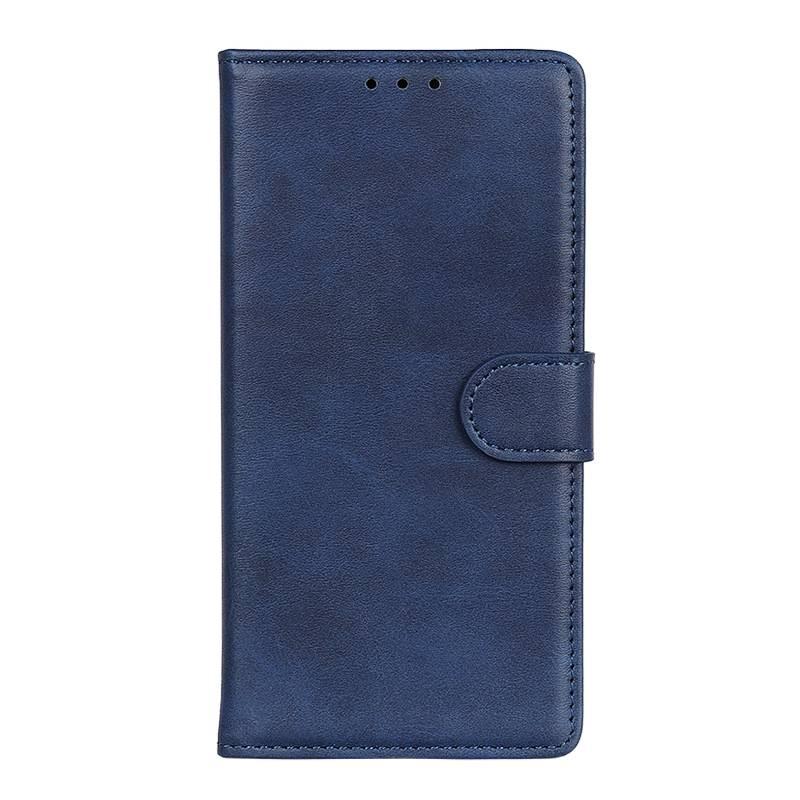 غطاء واقي بPU باللون أزرق بوظيفة حامل لـ Redmi Note 14 مع تصميم ثنائي اللون وحماية من السقوط مع مقاوم للصدمات مع حامل بطاقات مع حامل قائم للاستخدام الشخصي للعائلة لترتيب الأغراض - Image 2