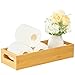 VITVITI Vitviti Toilet Paper Storage, Bamboo Tray with Handles, Toilet Tissue Holder Organizer Box, for Bathroom/Toilet - Image 2