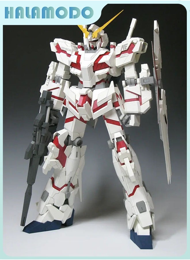 HALAMODO Gundam Xingdong Unicorn Gundam Action Figure Mecha Warrior Assembly Model, a Super Cool Desktop Decoration, an Assembly Toy Loved by Both Boys and Girls  - Image 2