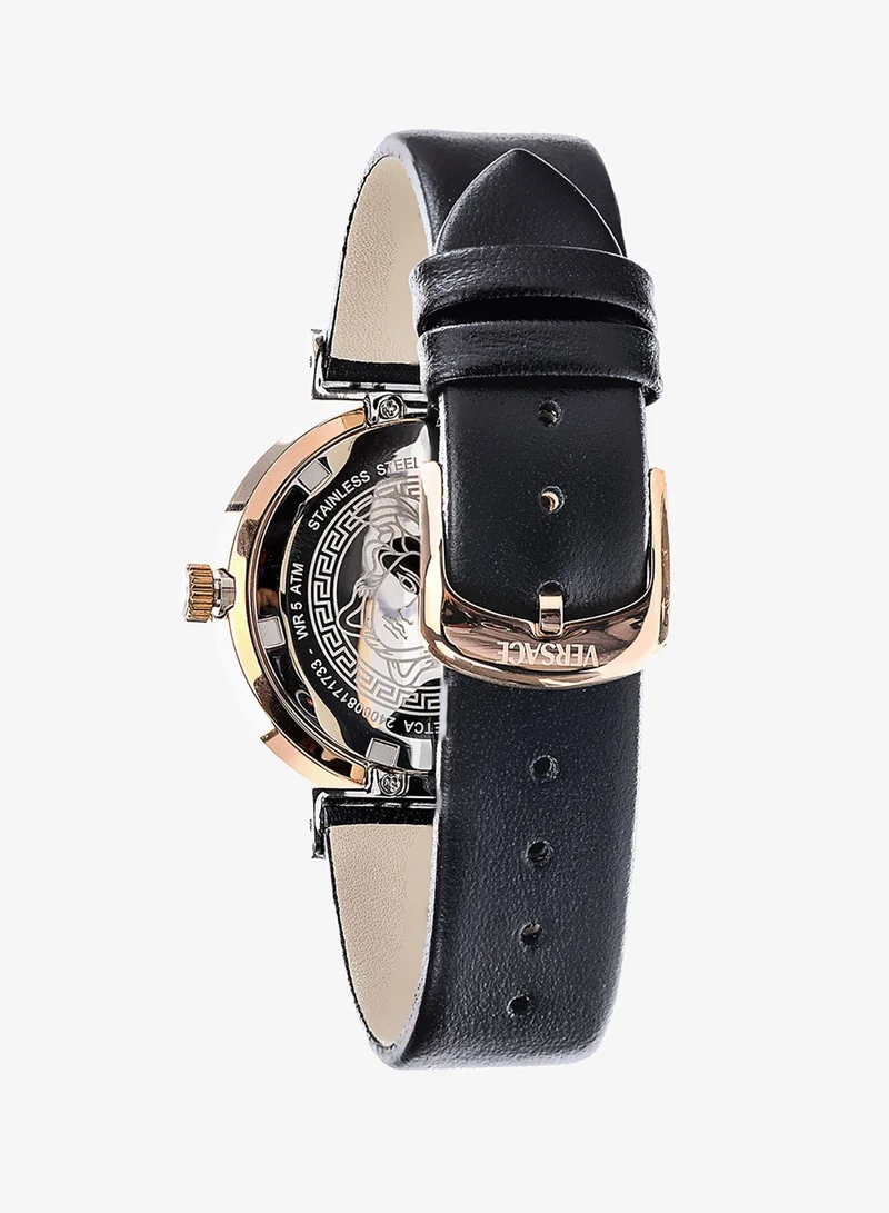 Versace  Mythos Quartz Black Dial Watch for Women | Best Price UAE