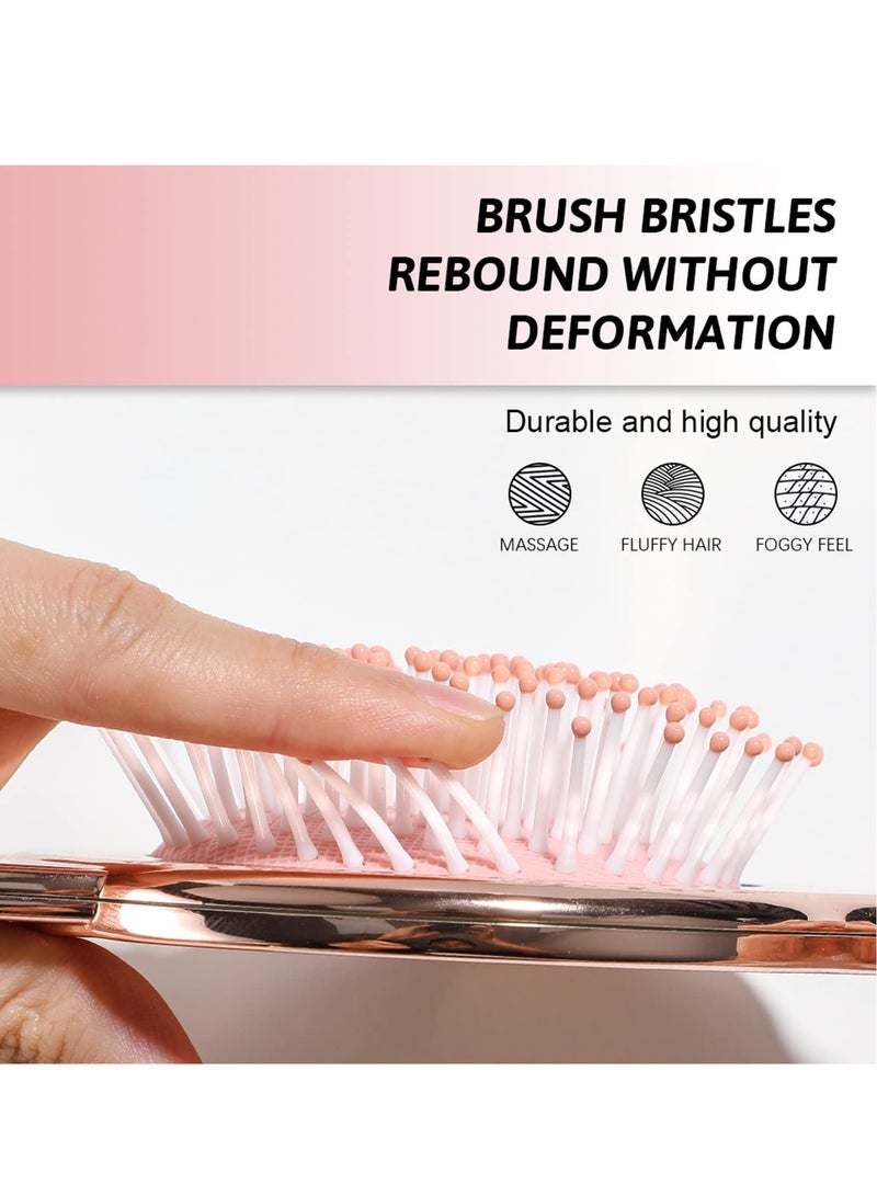 Excefore Detangling Hair Brush, 2Pcs Air cushion Comb, Oneleaf Cute cat ear shape for Curly, Thick, Natural, Straight, Fine, Wet or Dry Hair for Women, Kids and Toddlers - Image 4