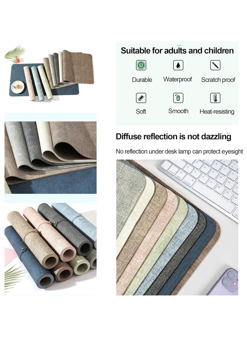 Premium Quality & Durable: Made from high-quality PU leather, this desk mat offers long-lasting durability with a smooth surface for comfortable typing and gaming. It resists wear and tear, ensuring it stands up to daily use. - Image 5
