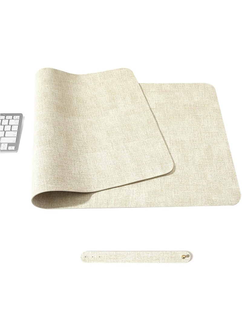 Premium Quality & Durable: Made from high-quality PU leather, this desk mat offers long-lasting durability with a smooth surface for comfortable typing and gaming. It resists wear and tear, ensuring it stands up to daily use. - Image 1
