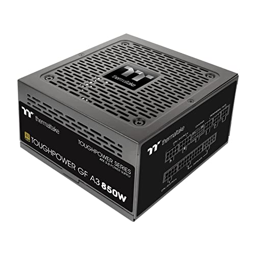 Thermaltake مزود طاقة ثيرمالتيك توغ باور GF A3 850 واط، موصلات True 450 واط 12VHPWR على PSU و NVIDIA RTX 40 Series، ATX 3.0/PCI-E 5.0، 80+ ذهبية، جاهز لـ SLI/Crossfire، PS-TPD-0850FNFAGU-L، ضمان 10 سنوات - Image 1