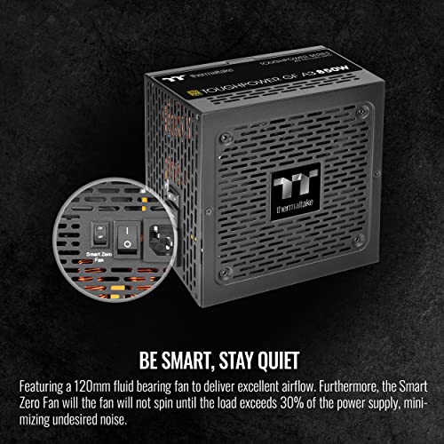Thermaltake مزود طاقة ثيرمالتيك توغ باور GF A3 850 واط، موصلات True 450 واط 12VHPWR على PSU و NVIDIA RTX 40 Series، ATX 3.0/PCI-E 5.0، 80+ ذهبية، جاهز لـ SLI/Crossfire، PS-TPD-0850FNFAGU-L، ضمان 10 سنوات - Image 5