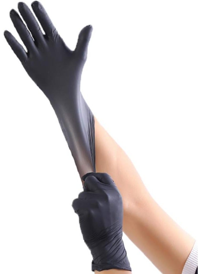 إس كيه بي بلاستيك قفازات فينيل لون أسود مقاس ميديم (70 حبة) - Image 3