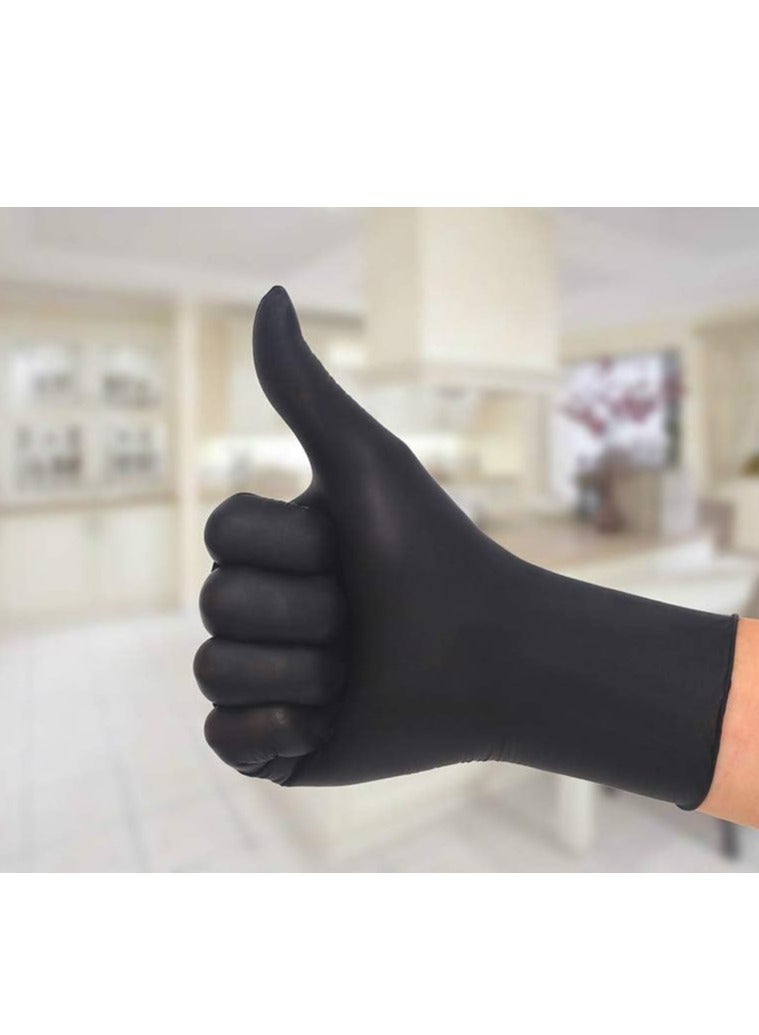 إس كيه بي بلاستيك قفازات فينيل لون أسود مقاس ميديم (70 حبة) - Image 5