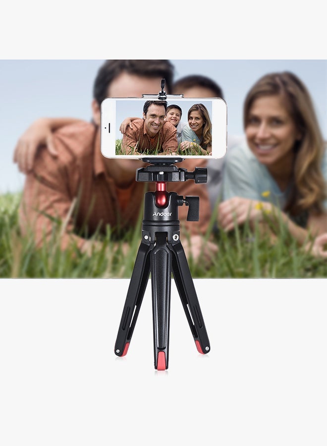 NIBEMINENT Tripod Stand With Ball Head Black/Red  - Image 5
