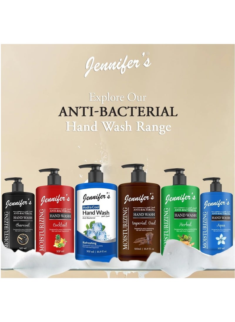 Jennifer's Jennifer's Hydra Cool Hand Wash, Antibacterial, Refreshing, and Moisturizing with Fresh Fragrance,500ml- Pack of 2  - Image 5