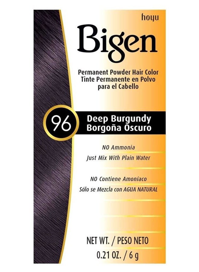 Bigen صبغة شعر دائمة بودرة، بورجوندي عميق 0.21 أونصة - Image 3