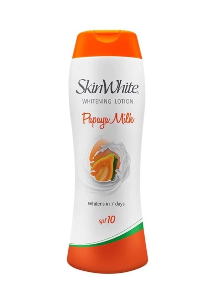 skin white - Whitening Lotion Papaya Milk SPF 10 For Lighter Softer and Healthier Skin - 350 ml - Image 1