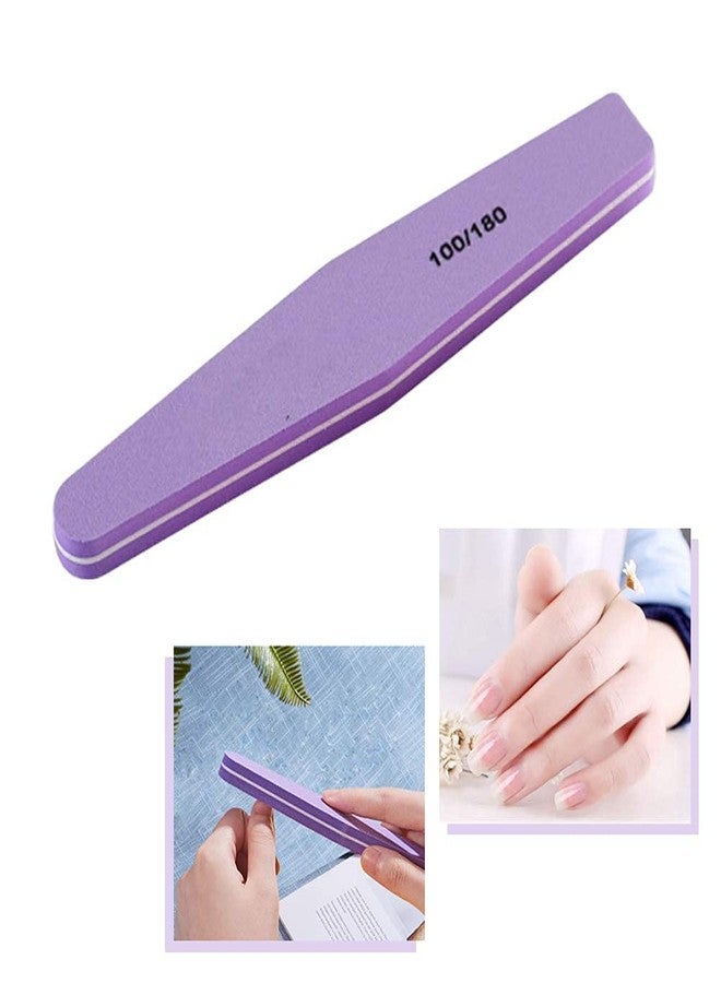 Sminakh - Nail Block Buffer - 100/180 Grit (5 Pcs) | Nail Filers Set (5 Pcs) Combo Pack - Image 2