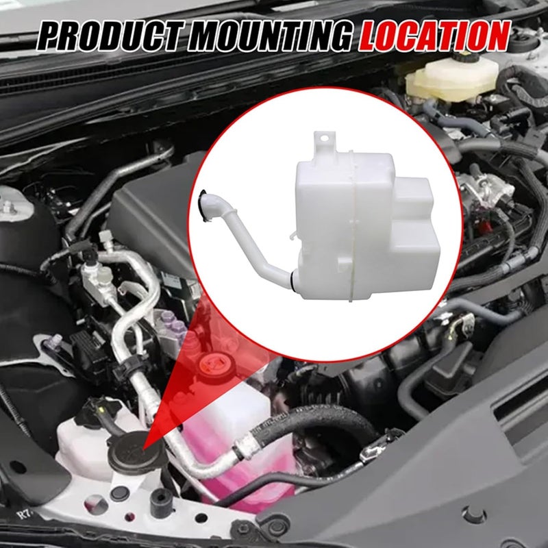 NLQR Windshield Washer Fluid Reservoir Tank with Motor for Toyota Camry 2018-2022 - Image 3