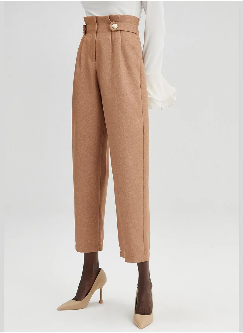 Touche HIGH WAIST TROUSERS WITH EPOULET
