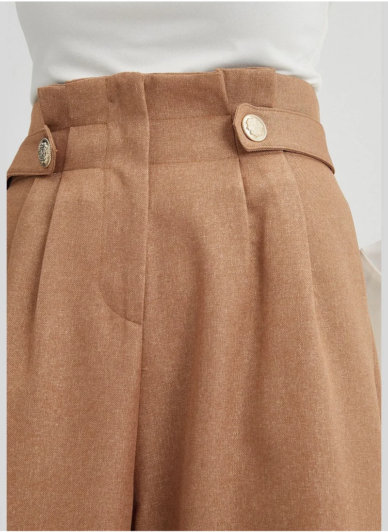 Touche HIGH WAIST TROUSERS WITH EPOULET