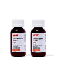 RUGBY LABORATORIES Rugby Infants' Simethicone Drops - Simethicone 20 mg Liquid for Newborns, Babies, Toddlers, and Kids - May Help Reduce Symptoms of Gas - No Artificial Colors, Flavors or Dyes - 1 Fl Oz - (2 Pack) 