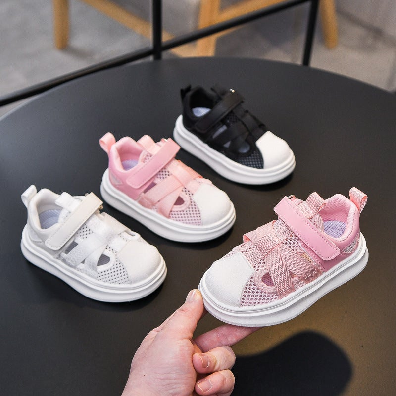 Mesh Sneakers Lightweight Flexible Sole Walking Shoes For Kids Indoor And Outdoor Activities - Image 4