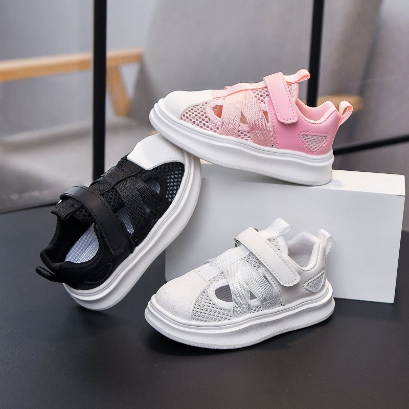Mesh Sneakers Lightweight Flexible Sole Walking Shoes For Kids Indoor And Outdoor Activities - Image 2