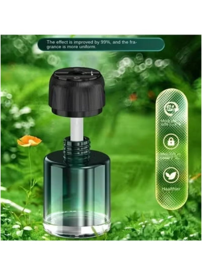JAJEEK Green Car Fragrance Cologne Essential Oil Diffuser & USB Cool Mist Humidifier – Mini Portable Aromatherapy Diffuser for Car, Home, Office, and Bedroom – Compact Air Freshener with Soothing Mist and USB Power  - Image 2