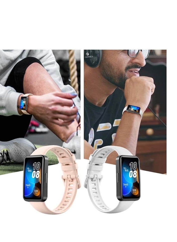 ten.tech Huawei Band 7 / Honor Band 7 compatible sports watch band, lightweight sweat-resistant silicone replacement wristband compatible with Huawei Band 7 - Image 4