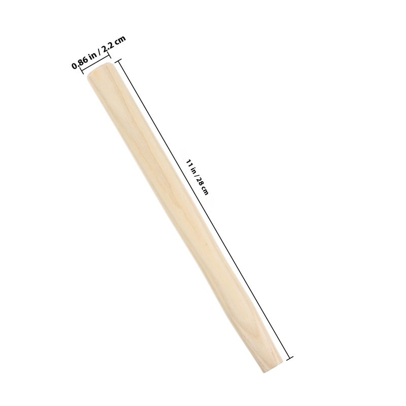 Hickory Wooden Hammer Handle Replacement for Camp Hatchet and Axe Ergonomic Grip Smooth Finish - Image 3