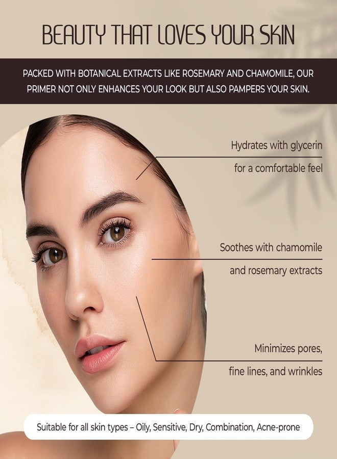 aniise Mineral Makeup Facial Foundation Primer - Smooths Skin, Extends Makeup Wear, Controls Shine, Minimizes Pores & Fine Lines - For All Skin Types - Vegan, Paraben Free, Cruelty-Free - 1 fl oz (30 mL) - Image 3