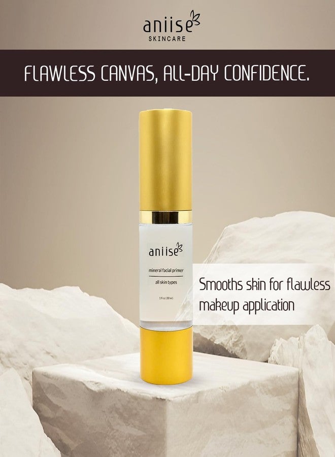 aniise Mineral Makeup Facial Foundation Primer - Smooths Skin, Extends Makeup Wear, Controls Shine, Minimizes Pores & Fine Lines - For All Skin Types - Vegan, Paraben Free, Cruelty-Free - 1 fl oz (30 mL) - Image 2